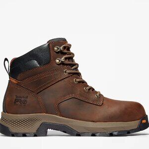 NIB MEN TIMBERLAND PRO TITAN EV 6" COMP. TOE BROWN EH SL HOVER SPRING WORK BOOTS